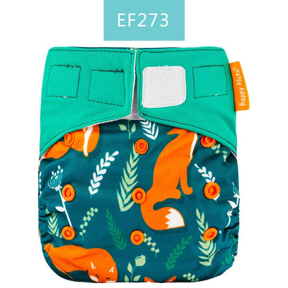 Happy Flute 1 pcs heavy wetter night AIO AI2 baby cloth diaper nappy one size fit all